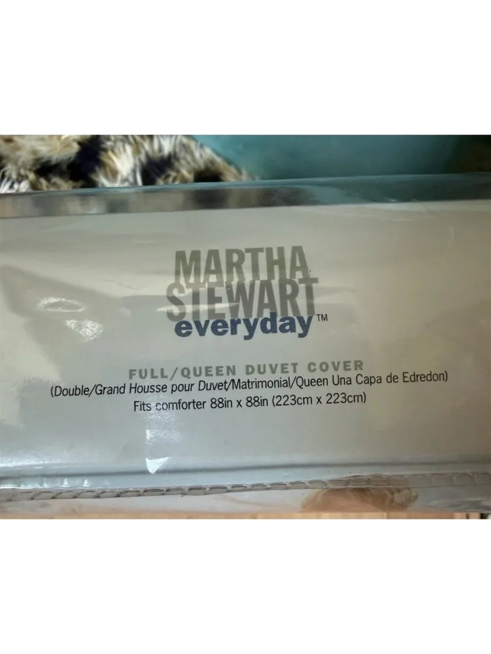1998 Martha Stewart Full Queen Duvet Cover Embroidered Cotton Dots
